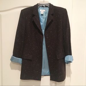 Vintage blue e. Les Copains Speckled Wool Boxy Blazer